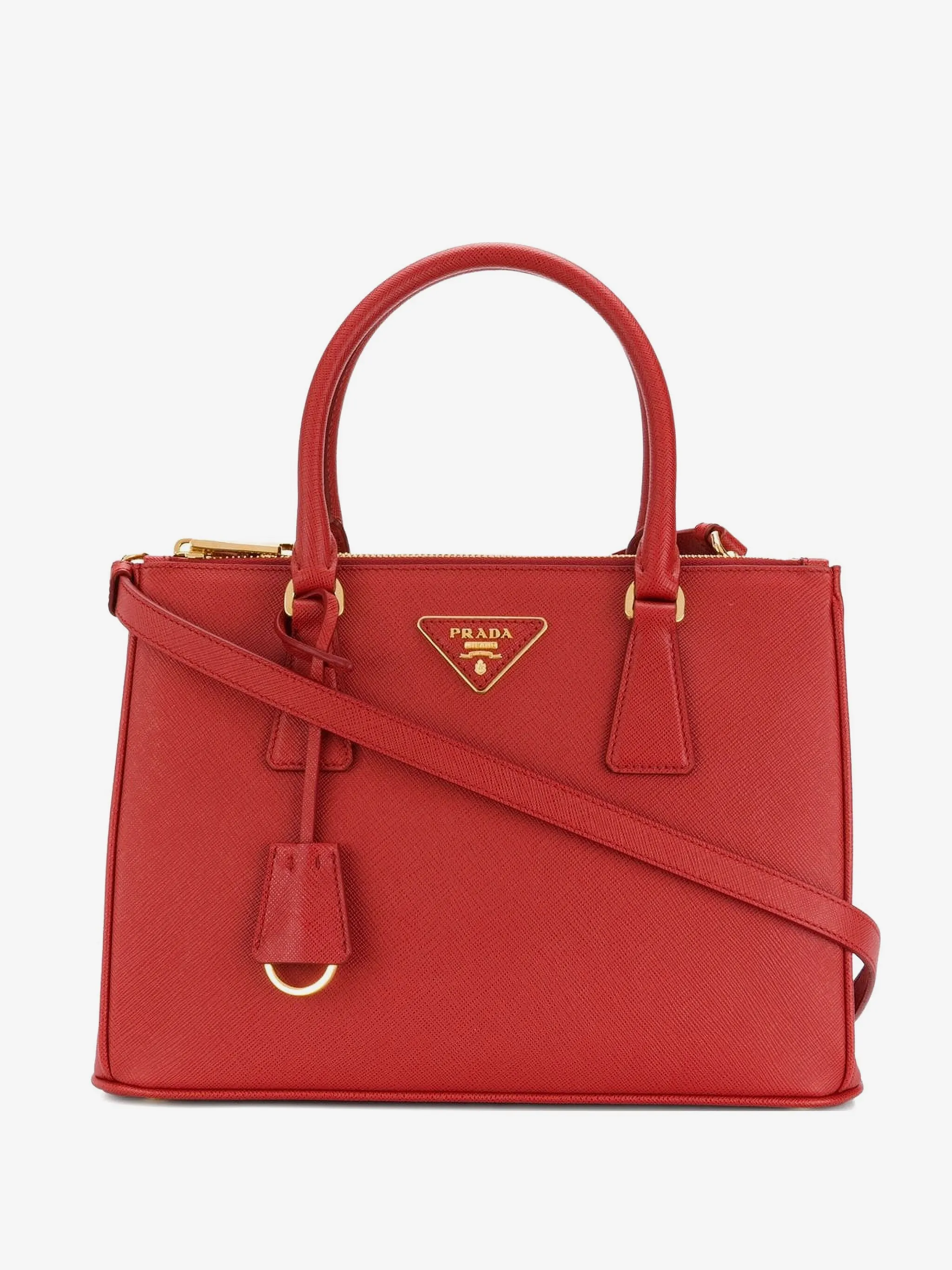 Rote Ledertasche
