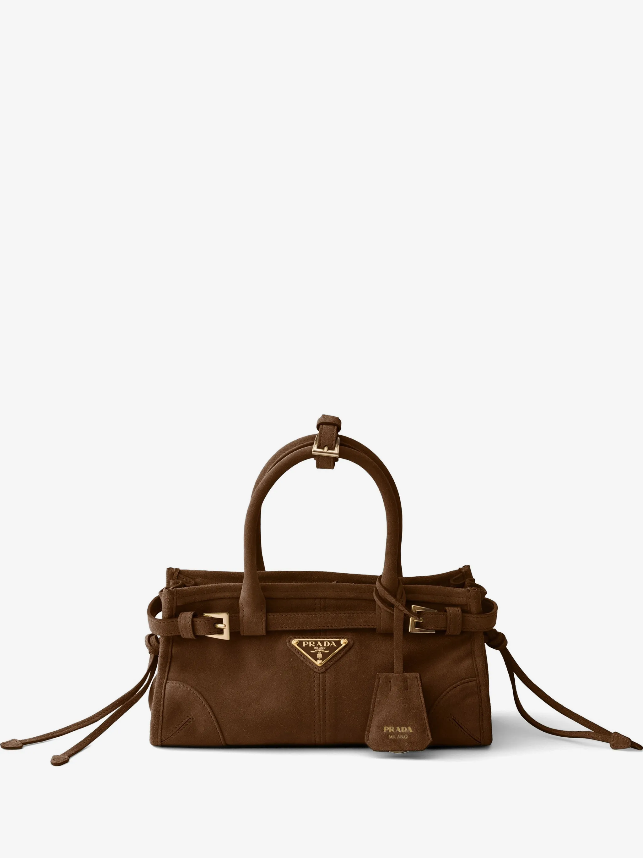 Braune Wildledertasche