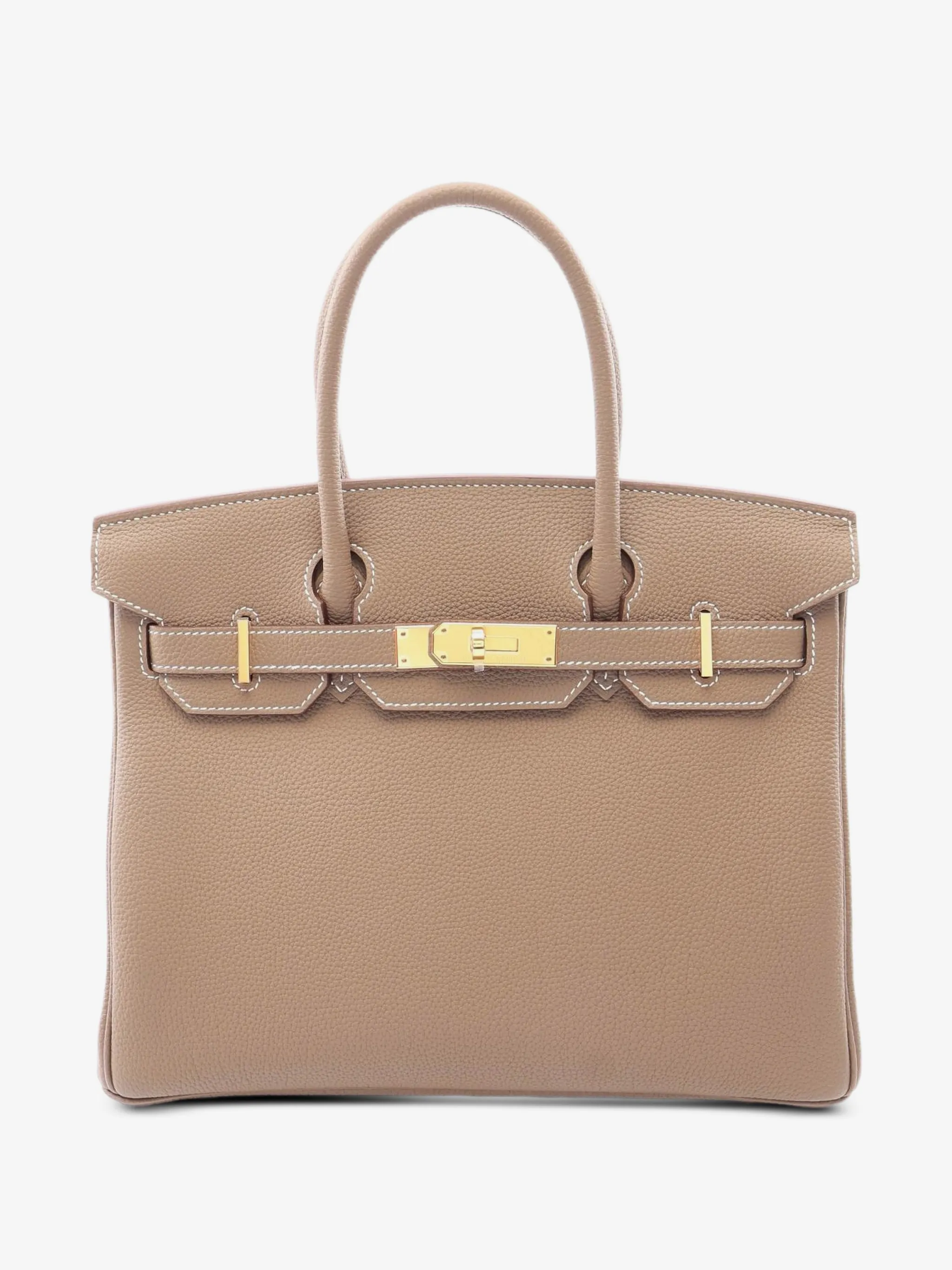 Beige Ledertasche